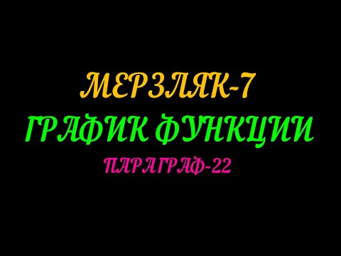 МЕРЗЛЯК-7 ГРАФИК ФУНКЦИИ. ПАРАГРАФ-22