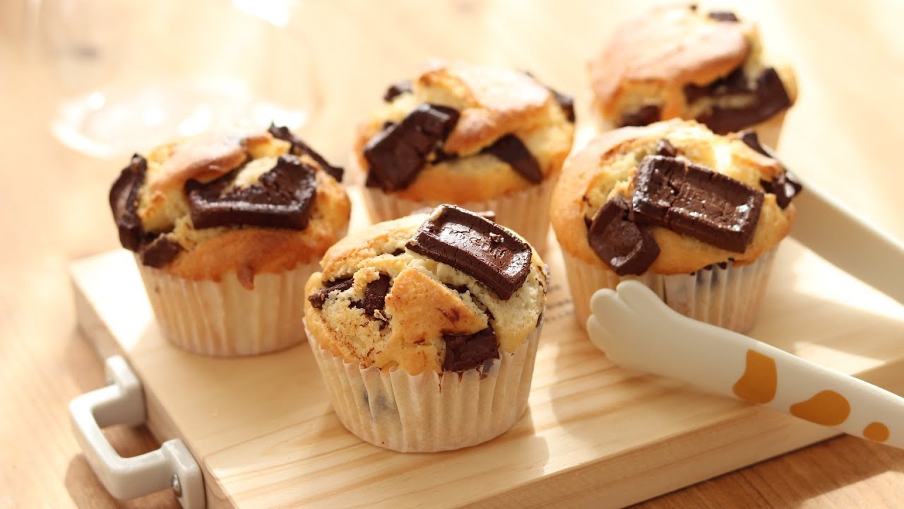 バターなしで作るチョコレートマフィンのレシピ Chocolate Muffin Youtube