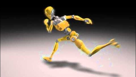 Robot 3D Run Cycle Animation
