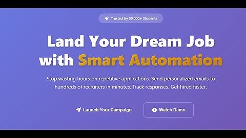 Job Mailynx Intro || App Functionality || Auth Functionality