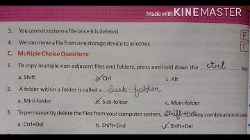 Computer Class 5 Chapter 2 Book Exercise