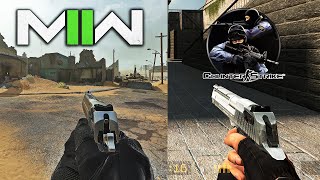 Using The Counter Strike Deagle in MW2