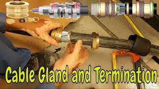 Cable Gland and Termination | Electric Cable Glanding and Fixing at Board | Cable Gland Installation screenshot 3