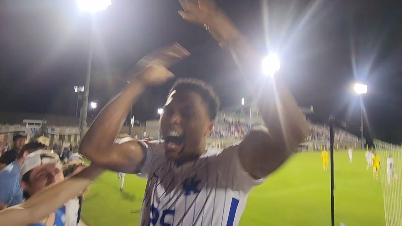 Isaiah Chisolm of Kentucky soccer header goal at match against Lipscomb (September 8th, 2023)