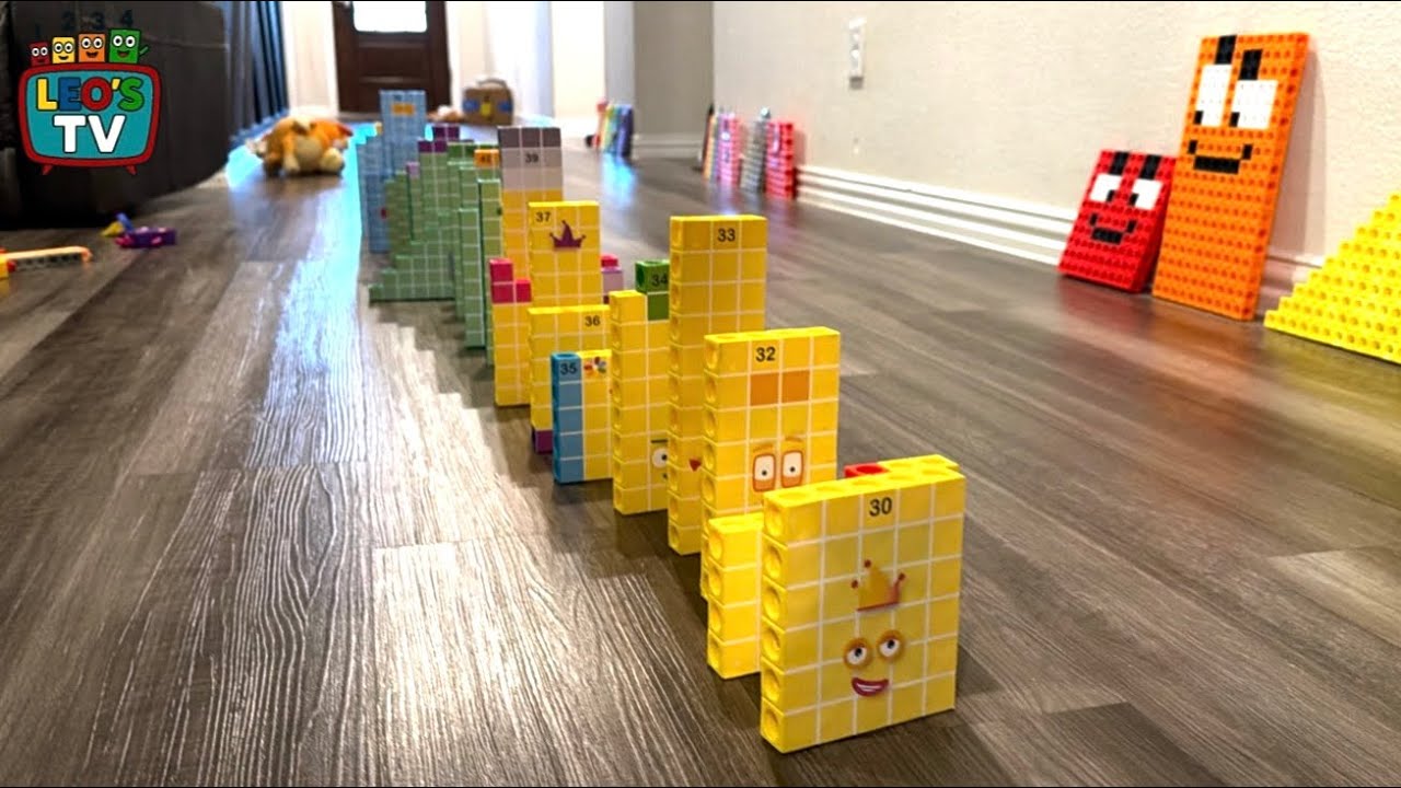 NumberBlocks Domino Chain Reaction Introducing our new NumberBlocks 30 to 54!  | |  Leo’s TV