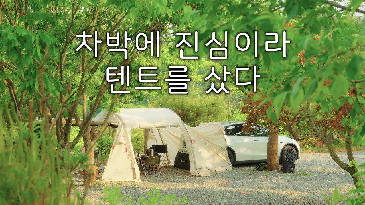차박에 진심이라 텐트를 샀습니다 | 테슬라 차박 첫 텐트 후기 | 영월 힐스톤 캠핑장