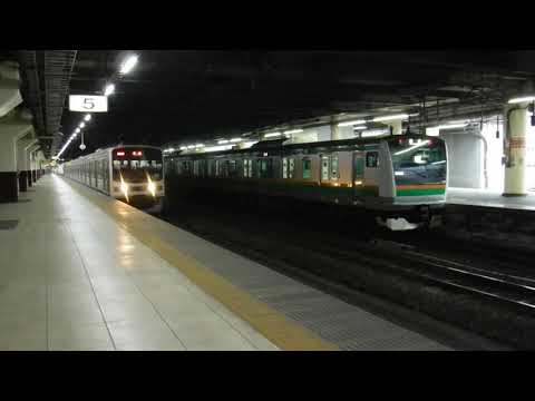 宇都宮駅　日光線205系発車【発メロ「カリフォルニア・シャワー」1コーラス】