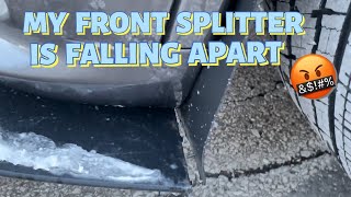 DURANGO RT:FRONT SPLITTER IS IN SHAMBLES!! Durango Rt Front Splitter Modification