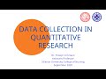 Data Collection in Quantitative Research