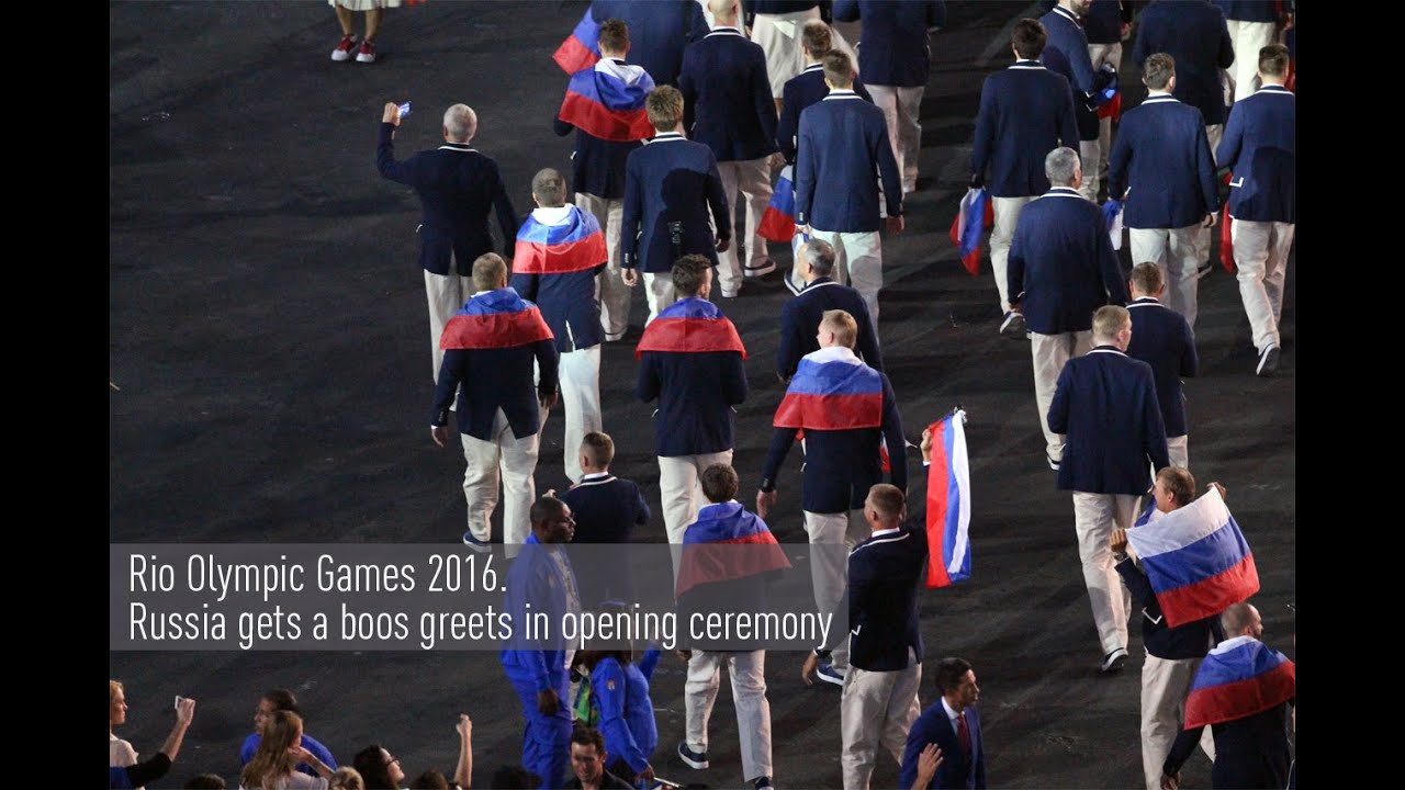 Rio Olympic Games 2016. Russia gets a boos greets in opening ceremony