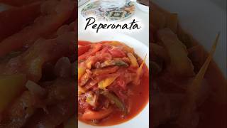 Пепероната (тушеный перец по итальянски) #итальянскиерецепты #рецепт #готовимподомашнему