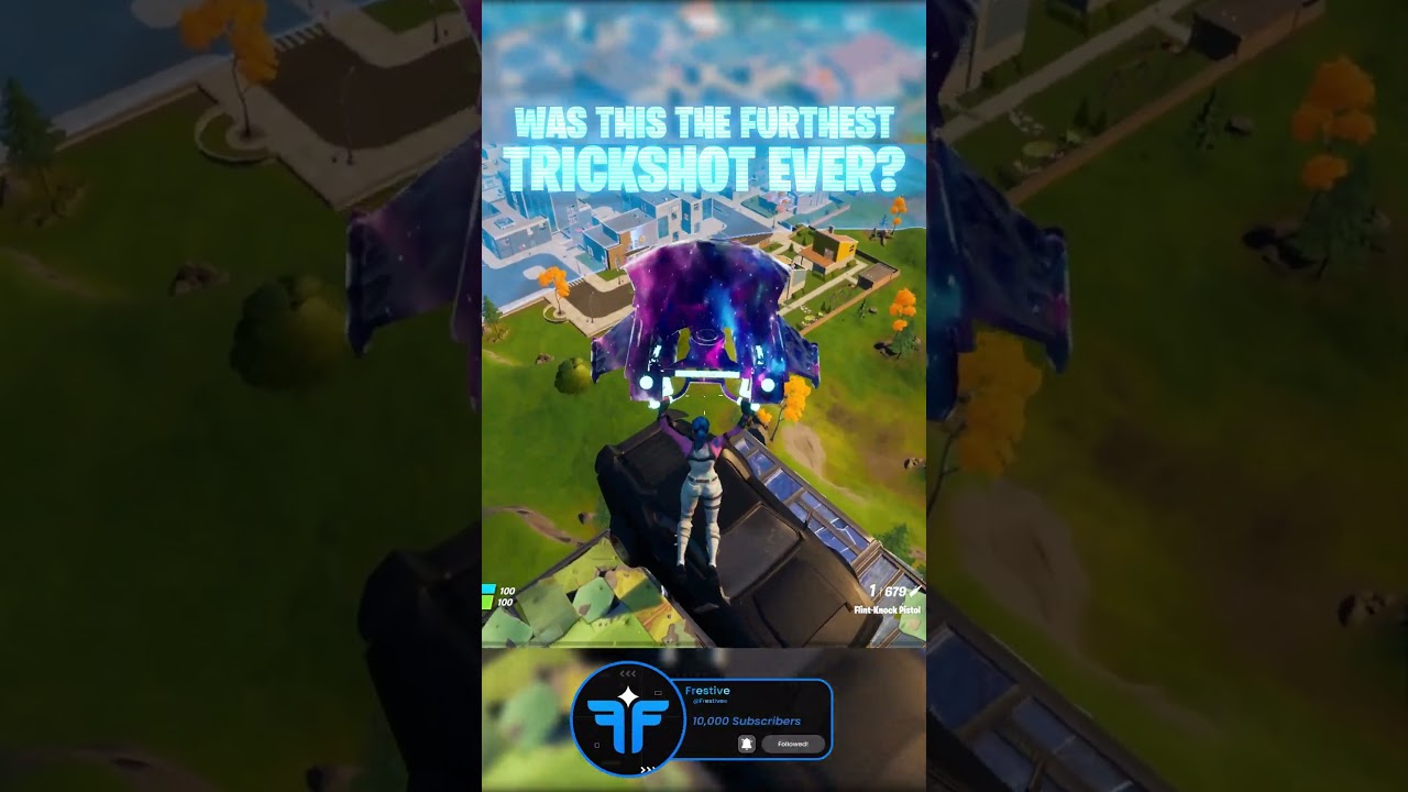 FURTHEST Fortnite Trickshot EVER? 😲🤯