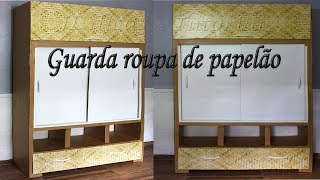 Guarda Roupa de PapelÃ£o veja o passo a passo