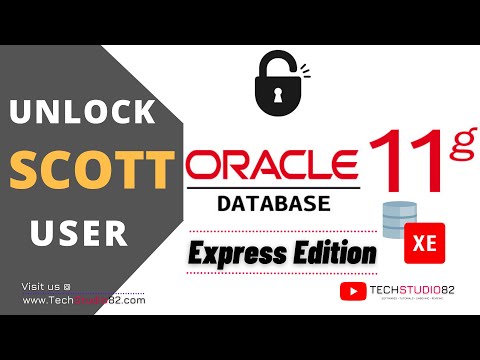 How to Unlock Scott User in Oracle Database 11g Express Edition Software | Unlock Scott Schema