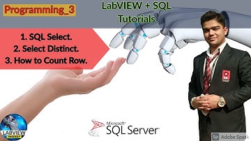 LabVIEW | SQL Programming 3 | SQL Select, Select Distinct & Row Count | LabVIEW + SQL |