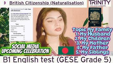 B1 English Test (GESE Grade 5) | SELT British Citizenship| Trinity College London ILR UK