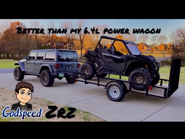 Jeep Rubicon 392 (100 MPH) Towing Test, Useable Power? - YouTube