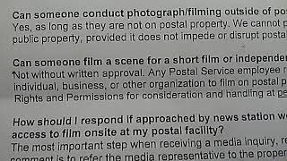 Full USPS Internal Memo on Poster 7 Guide