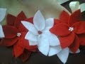 flores de pañolenci II...Fabric flowers II...proyecto 208