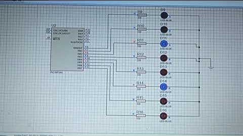 Microcontrolador PIC16F84A (Encendido y apagado de luces LED y logicprobe)