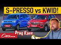 Renault Kwid vs Suzuki S-Presso - Drag Race! Budget car quarter-mile Shootout