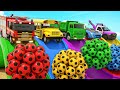 Color Balls &amp; Sing a Song! | Wheels On the Bus children's songbook, Baby Nursery Rhymes &amp; Kids Songs