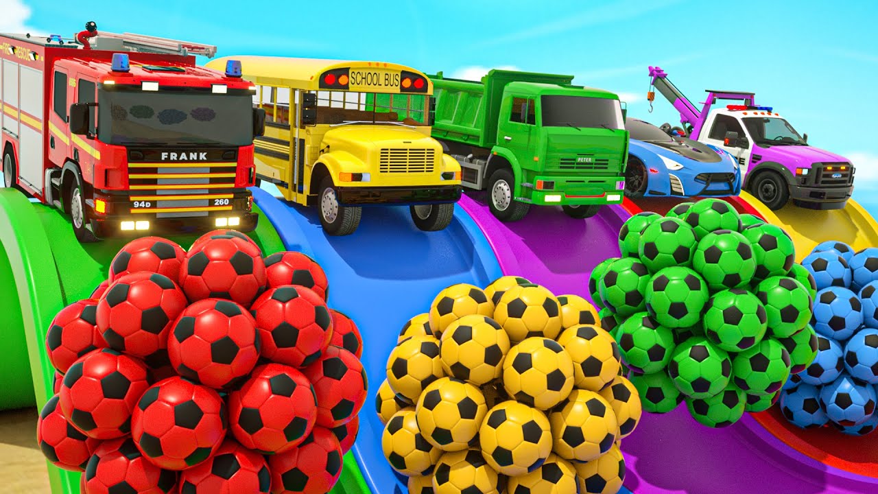 Color Balls & Sing a Song! | Wheels On the Bus children's songbook, Baby Nursery Rhymes & Kids Songs