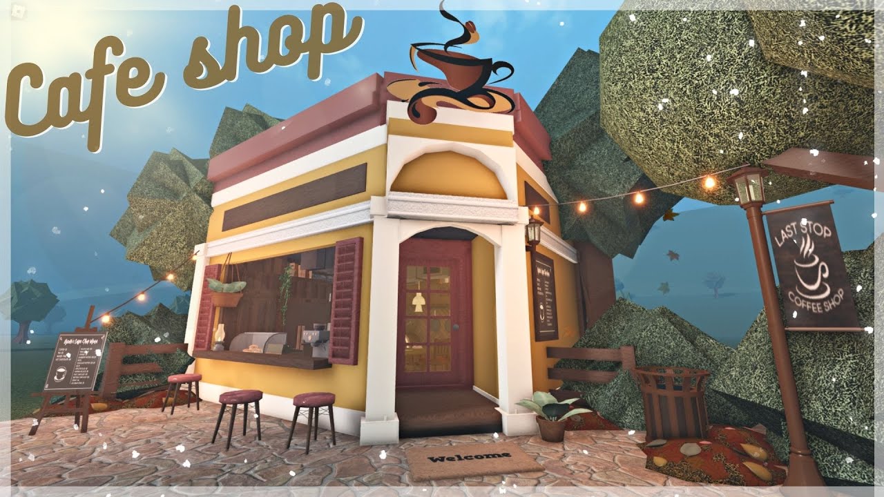 Cute Cafe & Coffee Shop☕(Cheap) Bloxburg Speedbuild YouTube