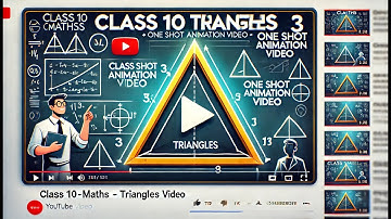 CBSE Klas 10 || Wiskunde || Driehoeken || Deel I || Animatie || in het Engels