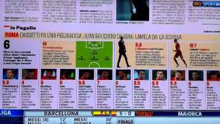 Roma - Milan 2-3 : Le pagelle della Gazzetta dello sport - 29/10/2011