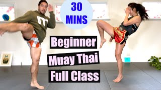 BEGINNER MUAY THAI - Full Class, 30 Minutes // No Equipment screenshot 1