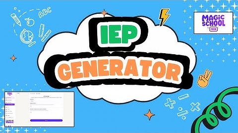 IEP Generator MagicSchoolAI