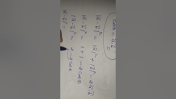 if a and b are Unit vectors and theta is angle between them then I a-b l