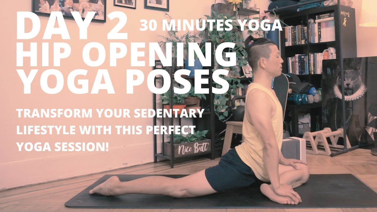 100 DAYS OF YOGA CHALLENGE | DAY 2 | PERFECT HIP OPENING YOGA POSES ...