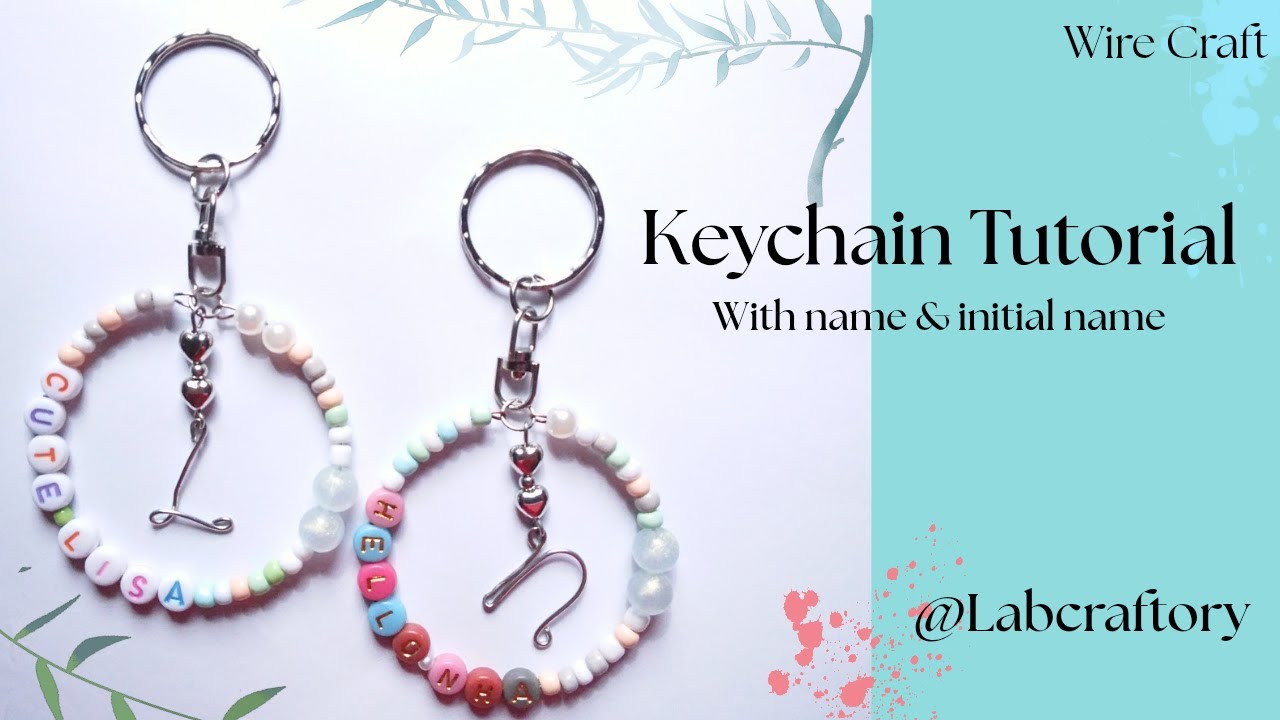 Keychain Tutorial With Initial Name | Tutorial Gantungan Kunci Nama