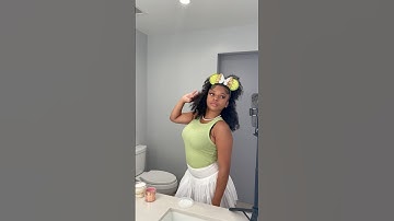 Styling My Natural Hair for Disneyland | michelle faleese #fypシ゚viral #disney #curlyhair #viralvideo