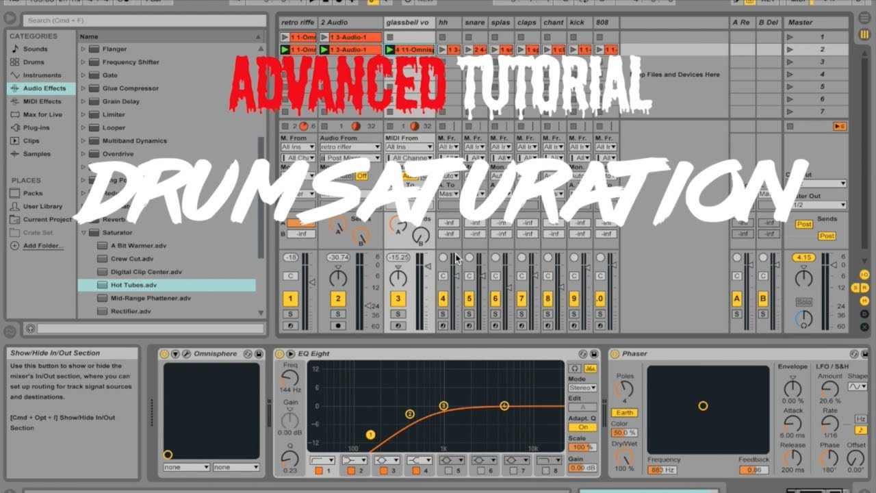 How to make your drums bang!!! Drum Saturation Tutorial on Ableton ...