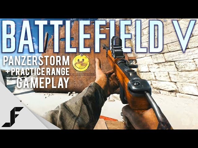 BATTLEFIELD 5 PANZERSTORM MAP GAMEPLAY & Practice Range First Look! (BF5  New Content) 