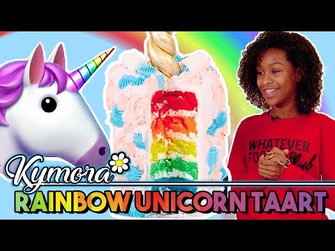 DIY RAINBOW UNICORN TAART MET KYMORA