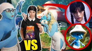 Wednesday Vs The Smurfs If You Find Red Cheetos, Dont Eat It
