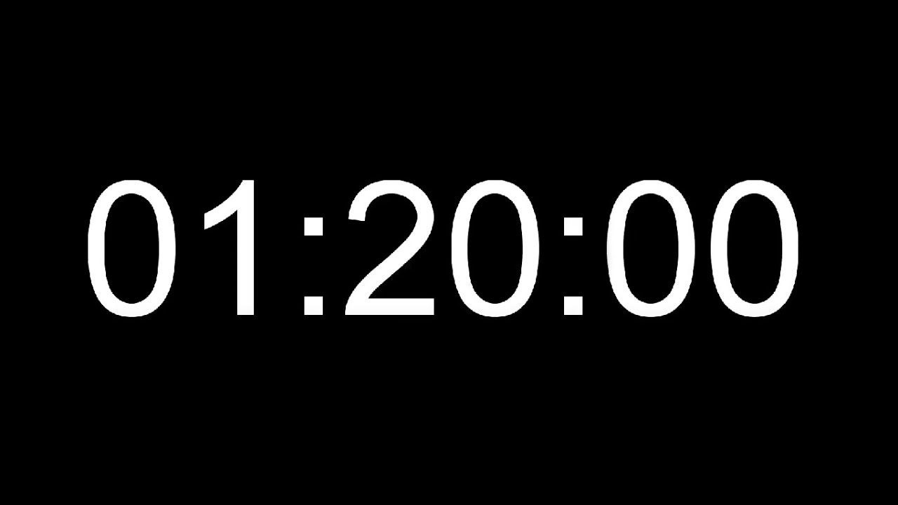 80 Minutes Silent Count Up Timer - YouTube