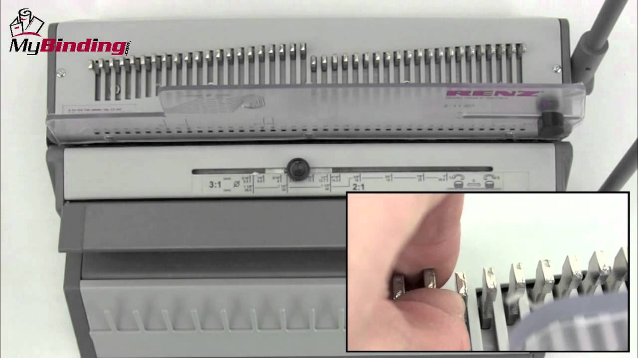 Update Renz SRW 360 Demo 3-1 Pitch Ring Wire Binding Machine Demo