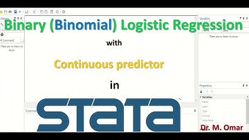 Binary Binomial Logistic Regression with Continuous predictor in STATA