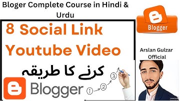 How to Add Social Media Icons to Blogger| Embed Youtube Video on Blogger |Add YouTuebe Video to Blog