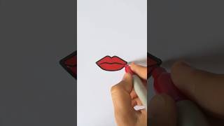Satisfying Drawing ♥️ #Drawing #Satisfying #Lipsdrawing #Short Svideo#Shorts