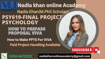 #PSY619 - Final Project-Psychology Assignment 4 Idea and Solution 04 July 2022 By Nadia Khan(M.phil)