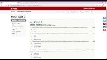 Nptel Course For Ethics in Engineering Practice Week 0 Assignment 0 Answers