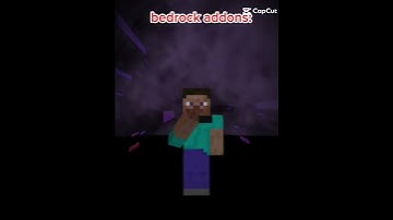 Minecraft Bedrock addons vs Java mods 💀#minecraft#mods