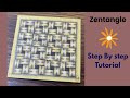 Zentangle Pattern-Twile By Lesley Scott-Gillian | Drawing Tutorial For Beginners
