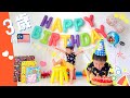 【マレーシア🇲🇾現地採用家族】いーくんが3歳になったよ✨おうちパーティ開催🎉